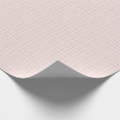 Dusty Rose Gingham Baby Shower Wrapping Paper Geschenkpapier (Ecke)
