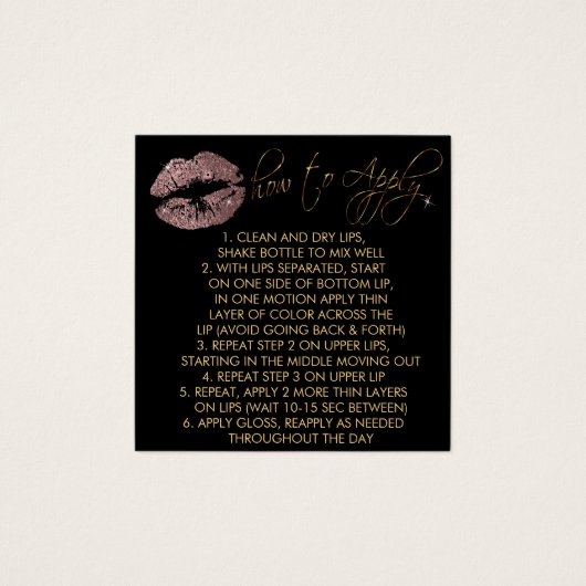 Dusty Rose Glitzer Lips 2 - Anwenden (Vorderseite)