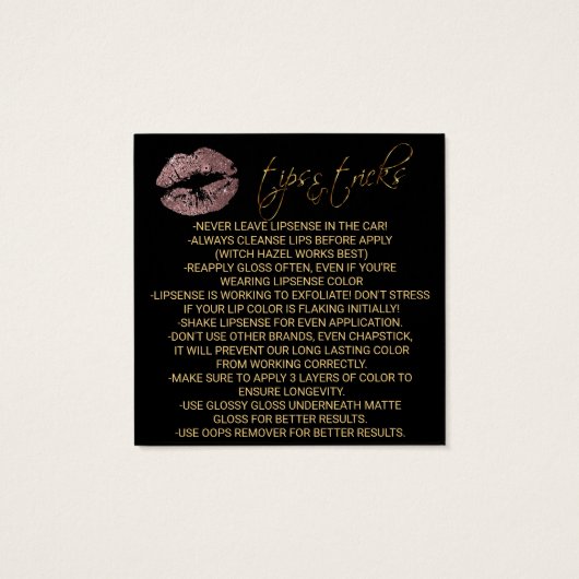 Dusty Rose Glitzer Lips 2 - Anwenden (Rückseite)