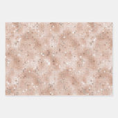 Dusty Rose Gold Blush Glitzer Frische Pasta machen Geschenkpapier Set (Vorderseite 2)