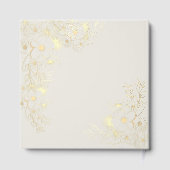 Dusty Rose Gold Photo Wedding Gästebuch (Rückseite)