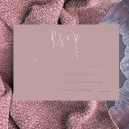 Dusty Rose Gold Pink Wedding, Brautparty UAWG Folieneinladung