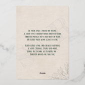 Dusty Rose & Green Botanical Floral Backyard Folieneinladung (Rückseite)