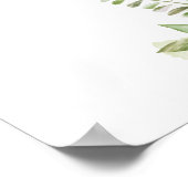 Dusty Rose Greenerity Letter Baby Duschzeichen Poster (Ecke)