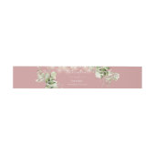 Dusty Rose Greenerity String Lights Wedding Einladungsbanderole (Flach)