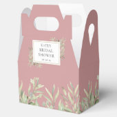 Dusty Rose Greenery Brautparty Gefallen Box Geschenkschachtel (Geöffnet)