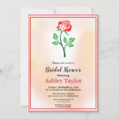 Dusty Rose Grüne boho Fall Blumenstrauß Brautparty Einladung (Vorderseite)