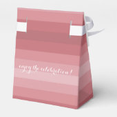 Dusty Rose Hochzeit Brautparty Jubiläum Party Geschenkschachtel (Rückseite)