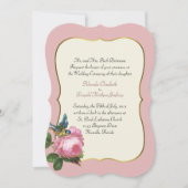 Dusty Rose Hochzeit Einladung (Vorderseite)