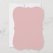 Dusty Rose Hochzeit Einladung (Rückseite)