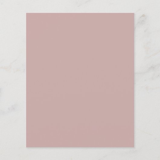 Dusty Rose Hochzeiten Simple Pink Custom Bridal (Rückseite)