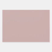 Dusty Rose Hochzeiten Weihnachten Custom Color Pin Geschenkpapier Set (Vorderseite 2)