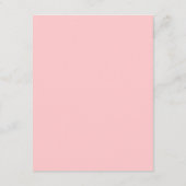 Dusty Rose Hochzeitsdetails Begleitkarte (Rückseite)