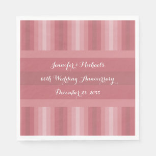 Dusty Rose Hochzeitsjubiläumsfeier Brautparty Serviette