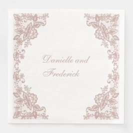 Dusty Rose Hochzeitspapiere Servietten