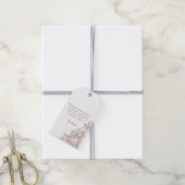 Dusty Rose Hochzeitsreise Geschenkanhänger (Mit Garn)