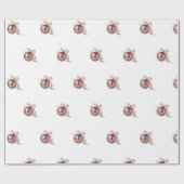 DUSTY ROSE HOLIDAY ORNAMENT WRAPPING PAPER GESCHENKPAPIER (Flach)