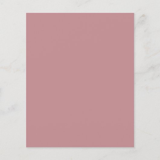Dusty Rose Holographic Glitzer Hochzeitseinladung (Rückseite)