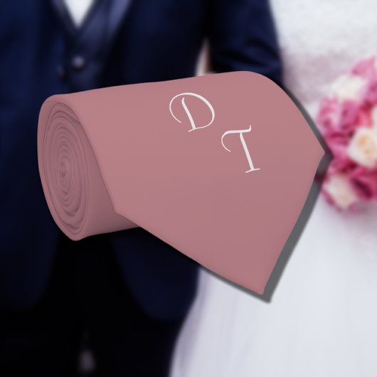 Dusty Rose - Ihre Monogramme Krawatte