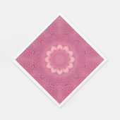 Dusty Rose Imitate Tulle Design Serviette (Ecke)
