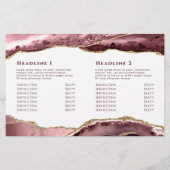 Dusty-Rose in zweifacher Broschüre (Rückseite)