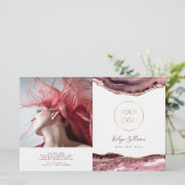 Dusty-Rose in zweifacher Broschüre (Stehend Vorderseite)