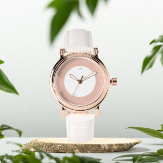 Dusty Rose initialisiert personalisiert eWatch Armbanduhr