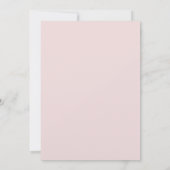 Dusty Rose & Ivory Champagner Shimmer Wedding Einladung (Rückseite)