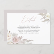 Dusty Rose & Ivory Elegante Hochzeiten Details