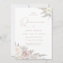 Dusty Rose & Ivory Elegantes Quinceanera Party