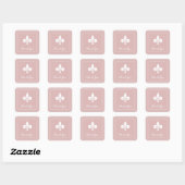 Dusty Rose Lilie Danke Stickers (Blatt)