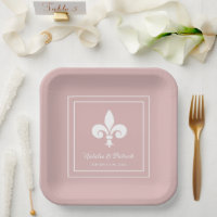 Dusty Rose Lilie Wedding Paper Teller