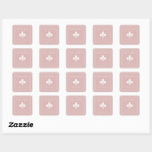 Dusty Rose Lilie Wedding Stickers (Blatt)