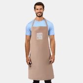 Dusty Rose - Logo hinzufügen Schürze (Getragen)