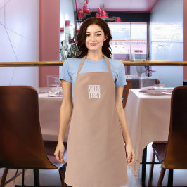 Dusty Rose - Logo hinzufügen Schürze
