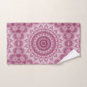Dusty Rose Mandala Pattern Design Badhandtuch Set (Handtuch)