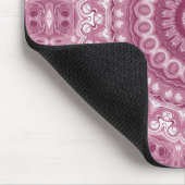 Dusty Rose Mandala Pattern Design Mousepad (Ecke)