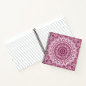 Dusty Rose Mandala Pattern Design Notizblock (Innenseite)
