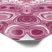 Dusty Rose Mandala Pattern Design Poster (Ecke)