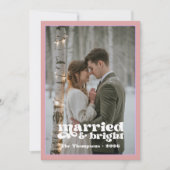 Dusty Rose & Mauve Newlyweds Weihnachten (Vorderseite)