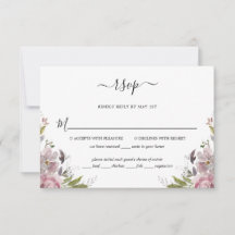Dusty Rose Mauve Pink Floral Wedding