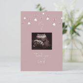 Dusty Rose mein 1. Dankeschön Card Funny Dankeskarte (Stehend Vorderseite)