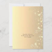 Dusty Rose Minimalistisch Wedding Einladung (Rückseite)