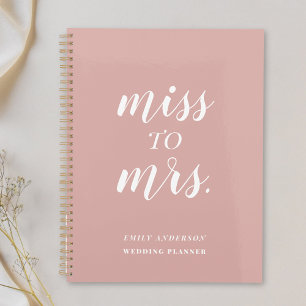 Dusty Rose Miss an Mrs Wedding Planer