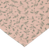 Dusty Rose Modern Farmhouse Daisy Buds Pattern Tischdecke (Schrägansicht)