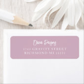 Dusty Rose Moderne Handschrift Scripting-Adresse (Insitu)