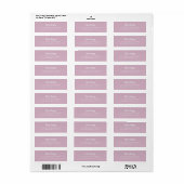 Dusty Rose Moderne Handschrift Scripting-Adresse (Vorne)