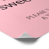 Dusty Rose Moderne Liebe ist süßes Brautparty Poster (Ecke)