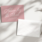 Dusty Rose Moderner Abschluss Hinweiskarte