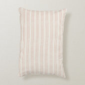 Dusty Rose Moderner Minimalistischer Streifen Boho Dekokissen (Rückseite(Vertikal))